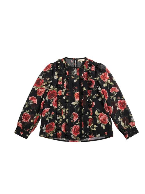 Camicia, bambina, logata. MISS BLUMARINE | BFCA035 0 GAB04D266